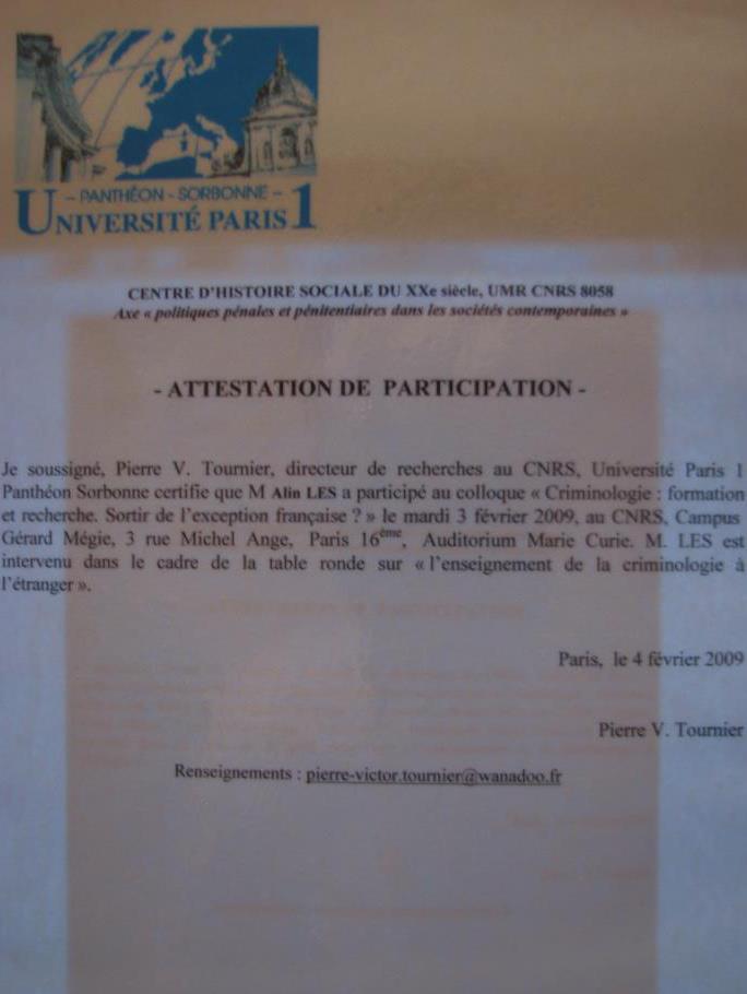 Prezentare ”Criminologia în România”