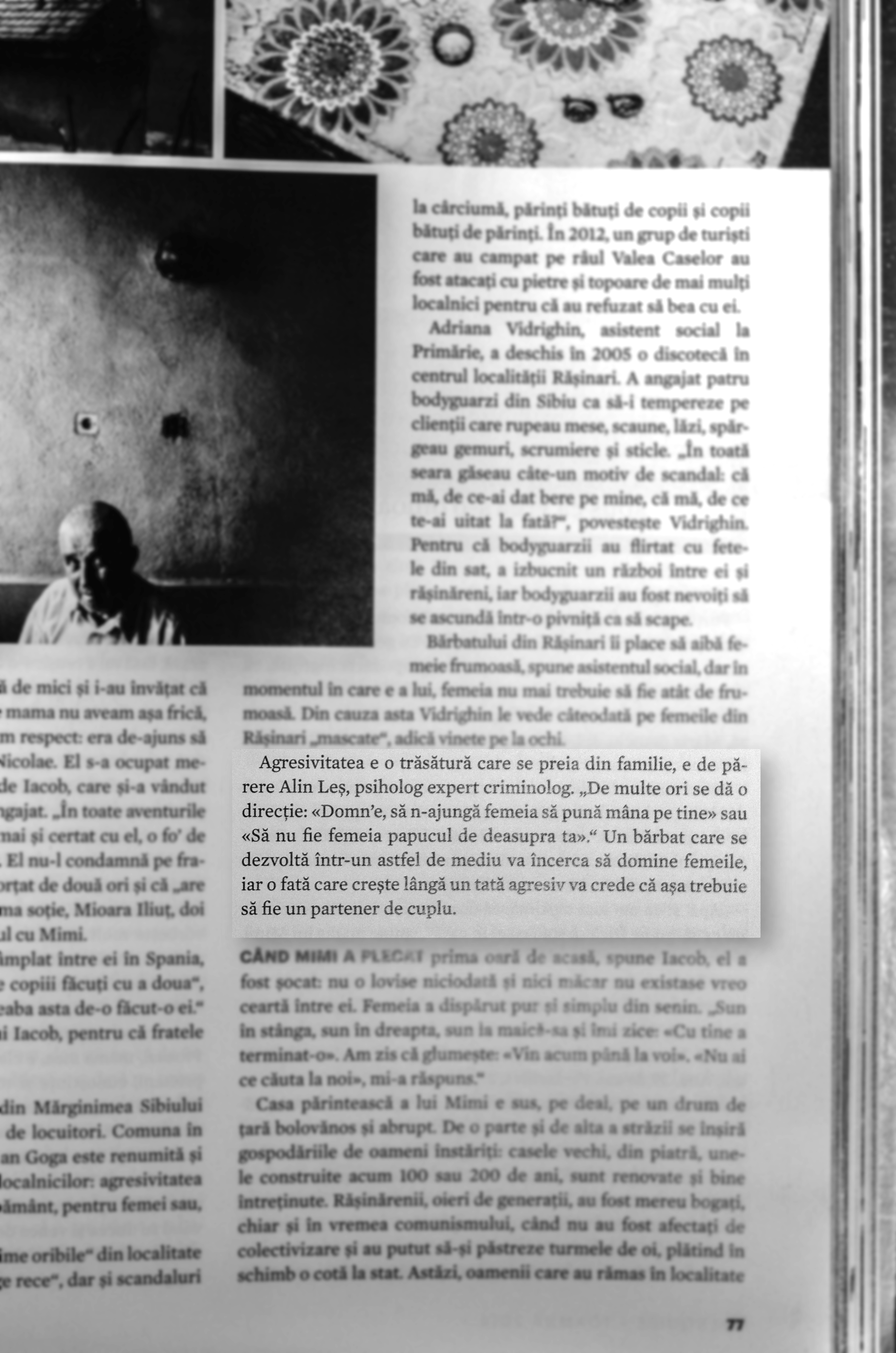Alin Les, psiholog expert criminolog, interviu 2014, Esquire 2